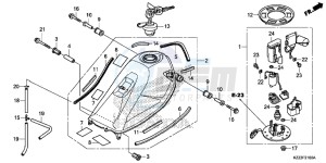 CRF250LE CRF250L Korea - (KO) drawing FUEL TANK