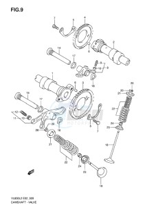 VL800 INTRUDER EU drawing CAMSHAFT_VALVE