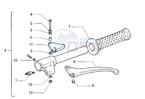 VELOFAX 50 drawing Handlebar parts Left