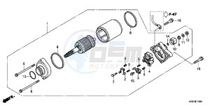 TRX500FMD TRX500FM Europe Direct - (ED) drawing STARTER MOTOR