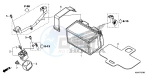 CB500F Europe Direct - (ED) drawing BATTERY