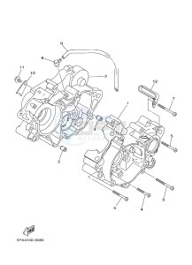 YZ85 YZ85LW (1SN4 1SN6 1SP4 1SP6) drawing CRANKCASE