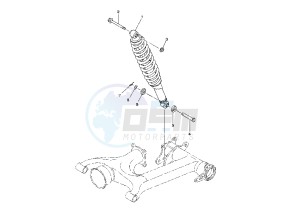 YFM FW KODIAK 400 drawing REAR SUSPENSION