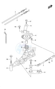 DF 250 drawing Throttle Rod