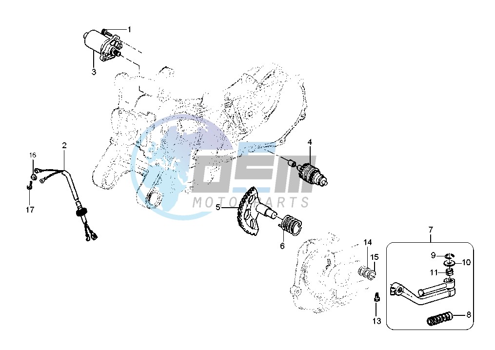 Starting motor