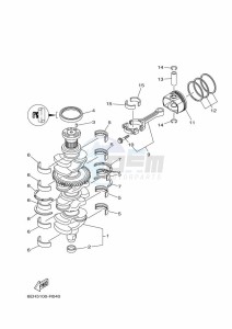 F175AETX drawing CRANKSHAFT--PISTON