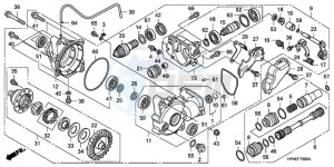 TRX420FMA Australia - (U / 4WD) drawing FRONT FINAL GEAR