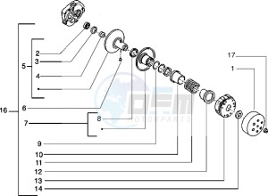 Typhoon 50 XR drawing Driven pulley