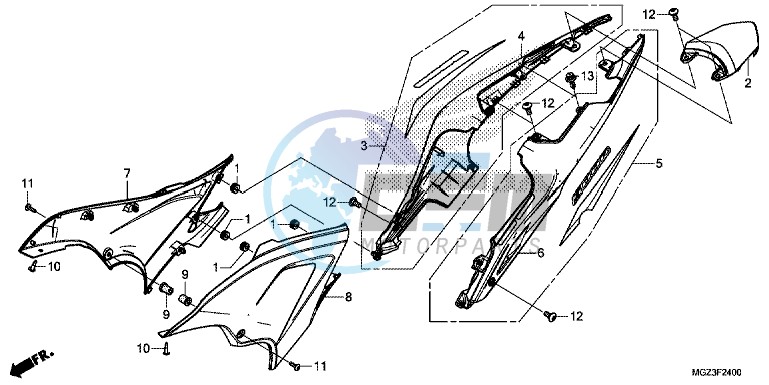 SIDE COVER/ REAR COWL