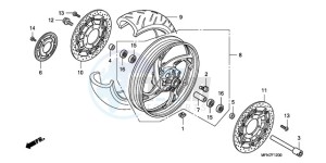 CB1000RA9 Europe Direct - (ED / ABS) drawing FRONT WHEEL