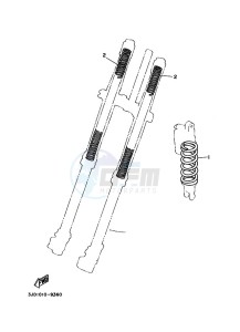 YZ250X (BF1M) drawing ALTERNATE FOR CHASSIS