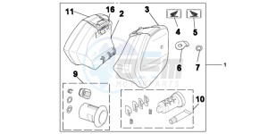 NC700DD INTEGRA E drawing KIT PANNIER 29L ONE KEY