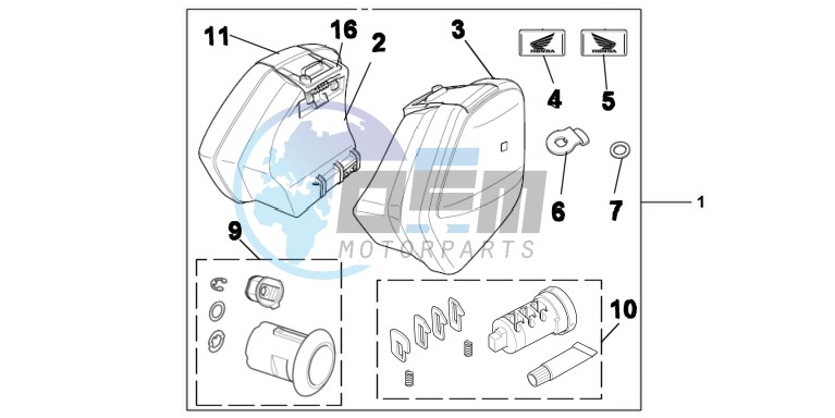 KIT PANNIER 29L ONE KEY