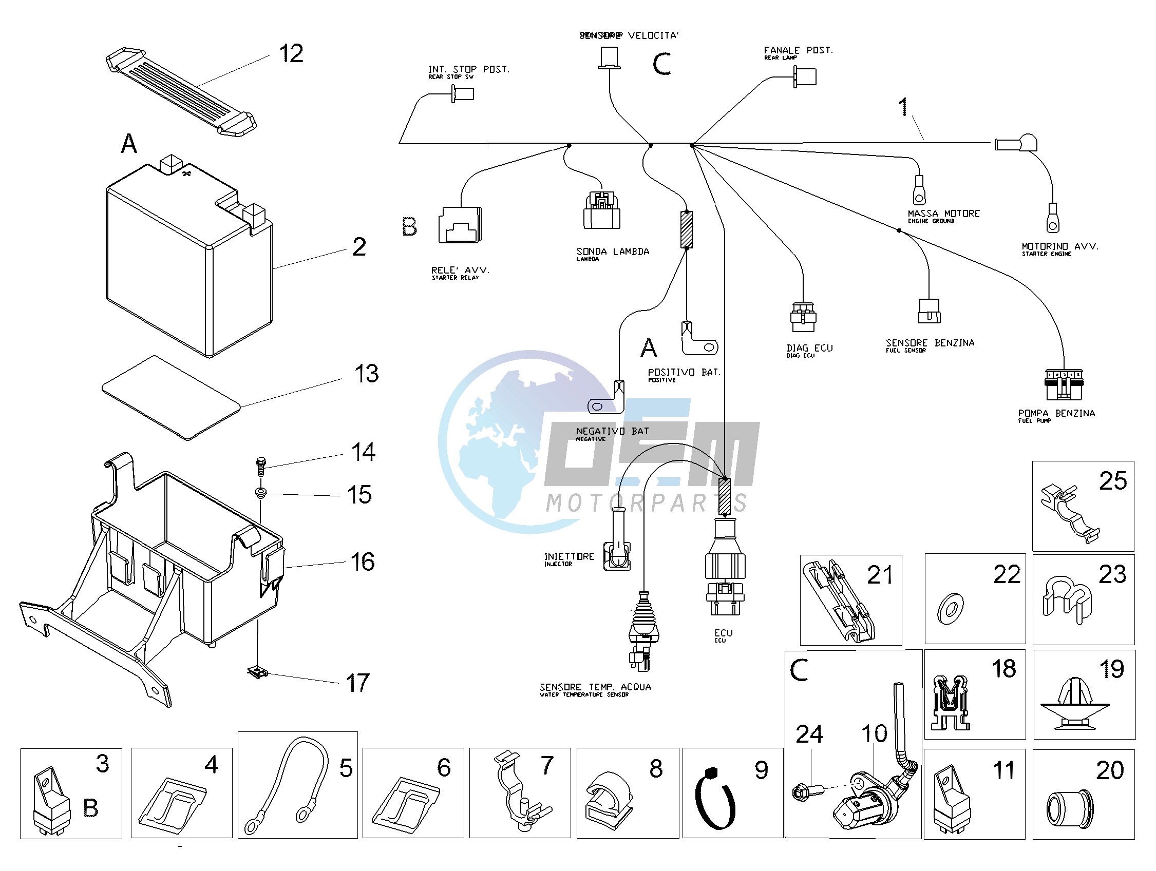 Rear electrical system