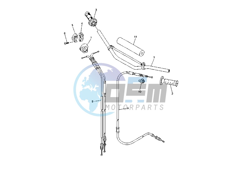 STEERING HANDLE - CABLE