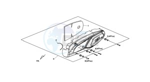 MAXSYM 400 EFI drawing CRANKCASE COVER LEFT