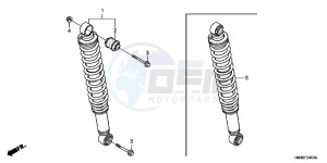 TRX250TMB drawing REAR CUSHION