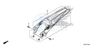 CRF450RG CRF450R Europe Direct - (ED) drawing REAR FENDER