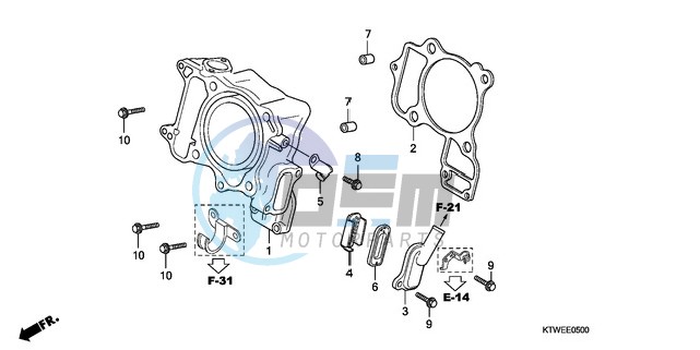 CYLINDER/REED VALVE