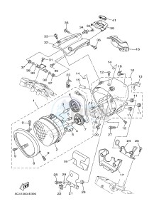 XV1900A MIDNIGHT STAR (1CR4) drawing HEADLIGHT