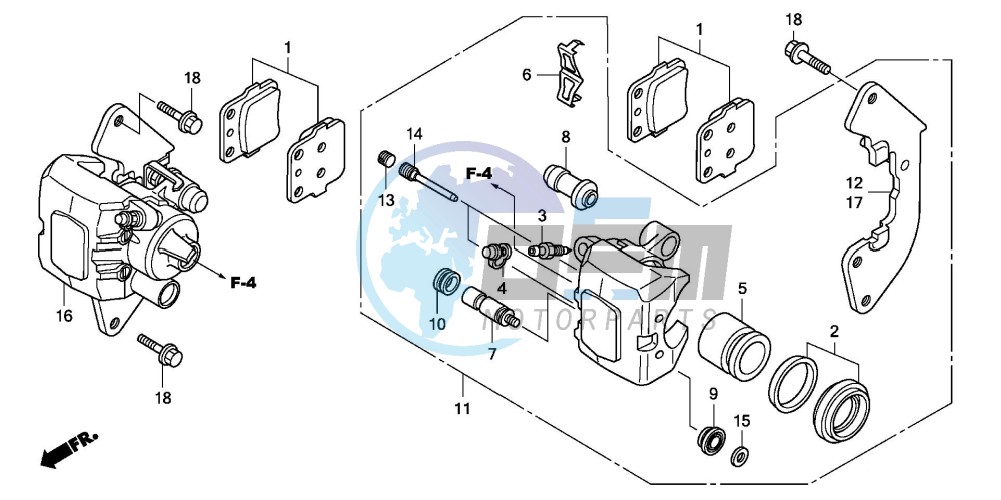 FRONT BRAKE CALIPER