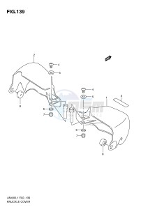 AN400 (E2) Burgman drawing KNUCKLE COVER (AN400ZAL1 E2)