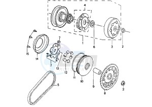 TREKKER - 100 cc drawing CLUTCH