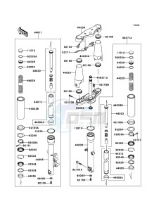 VN900_CLASSIC VN900B6F GB XX (EU ME A(FRICA) drawing Front Fork(-JKAVN2B1 7A015508)