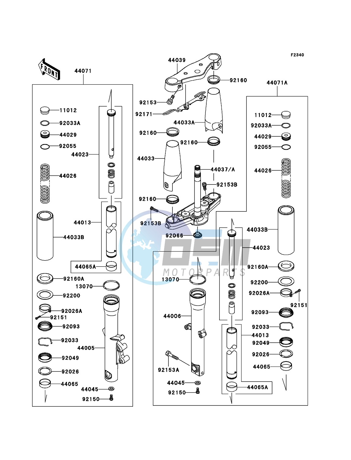 Front Fork(-JKAVN2B1 7A015508)