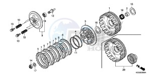 CBR300RF CBR300R Europe Direct - (ED) drawing CLUTCH