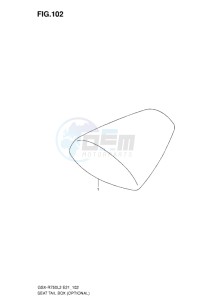 GSX-R750 drawing SEAT TAIL BOX L2