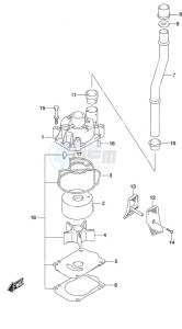 DF 200A drawing Water Pump