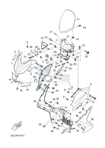 YP400RA X-MAX 400 ABS X-MAX (1SDE 1SDE 1SDE 1SDE) drawing WINDSHIELD