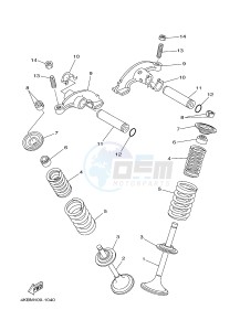 YFM350A YFM35GTXG GRIZZLY 350 2WD (B147) drawing VALVE