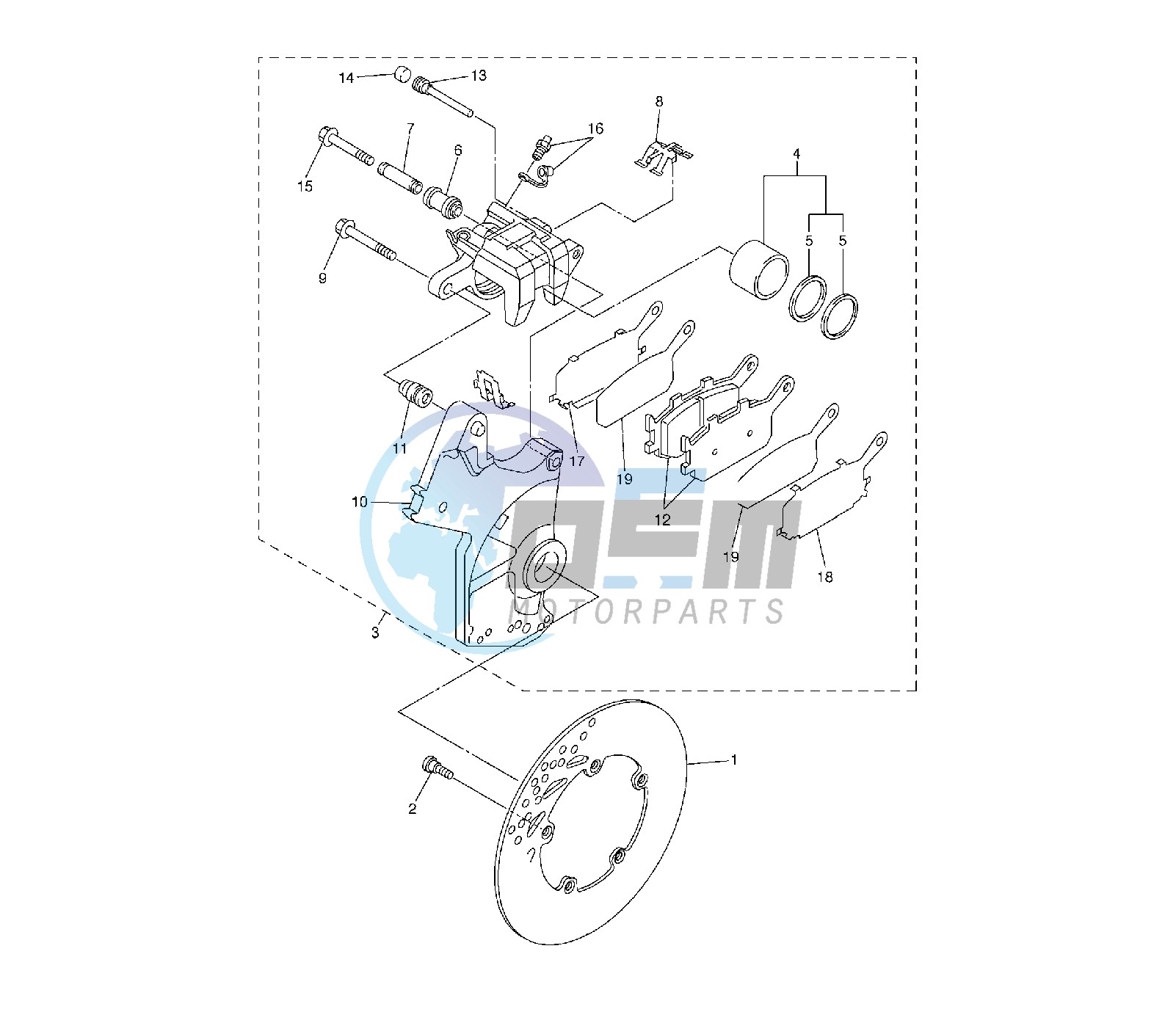 REAR BRAKE CALIPER