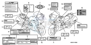 ST1300AC Pan Europoean -ST1300 CH drawing CAUTION LABEL (1)