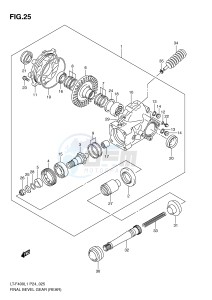 LT-F400 (P24) drawing FINAL BEVEL GEAR (REAR)