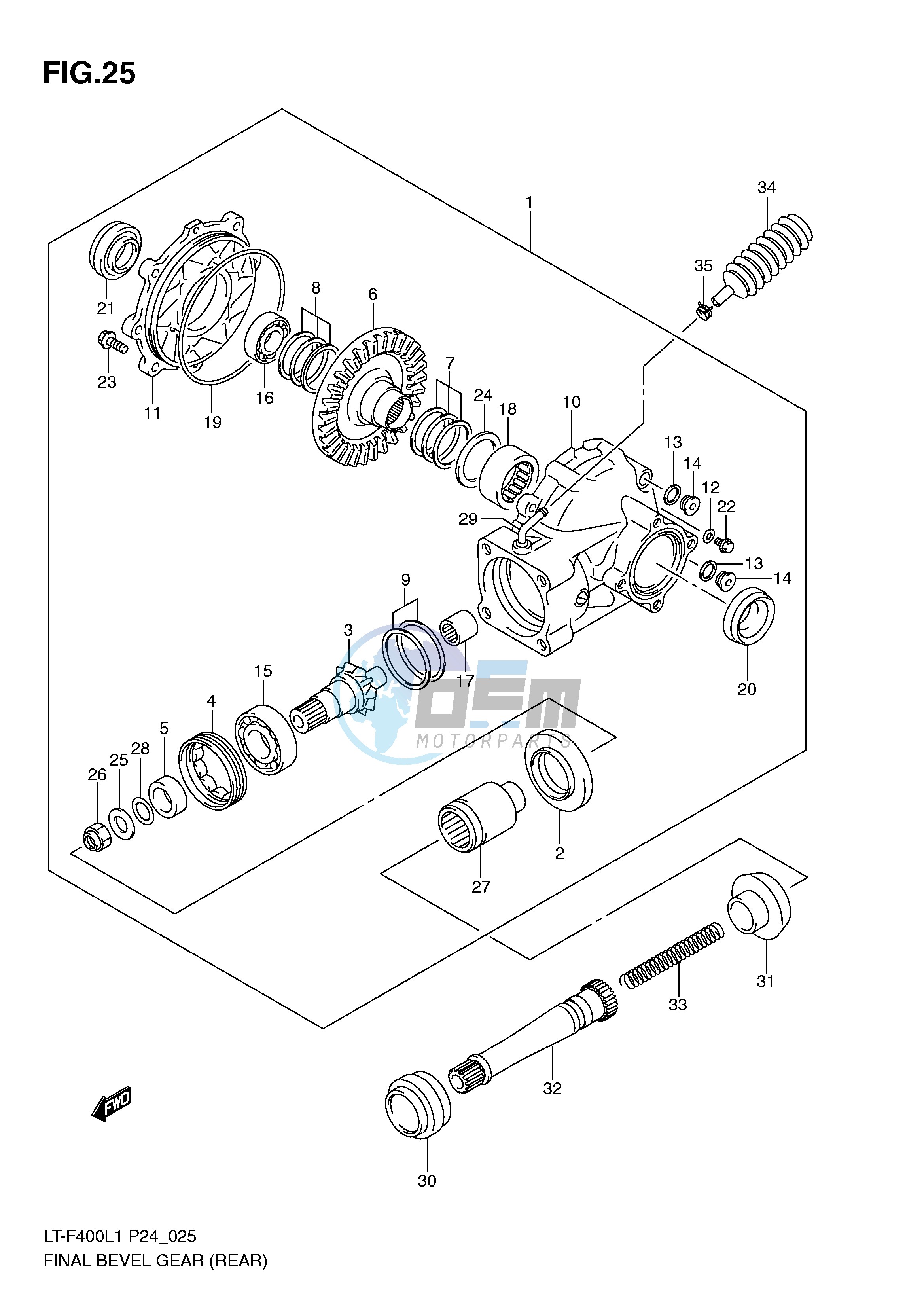 FINAL BEVEL GEAR (REAR)