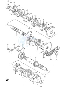 GS500E (E28) drawing TRANSMISSION