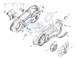 MP3 500 (USA) drawing Crankcase cover - Crankcase cooling