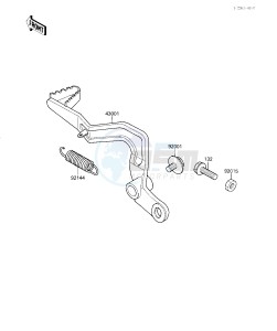 KX 80 N [BIG WHEEL] (N1) [BIG WHEEL] drawing BRAKE PEDAL