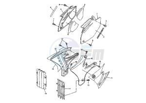 YZ F 450 drawing SIDE COVERS