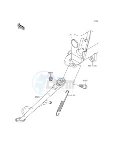 NINJA 300 EX300AGFA XX (EU ME A(FRICA) drawing Stand(s)