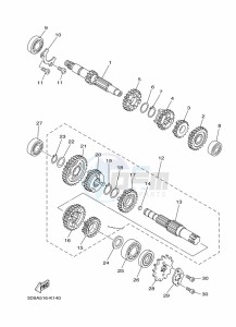 YBR125ESD (3D9B) drawing TRANSMISSION