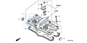 CB1300SA9 UK - (E / ABS BCT MKH MME TWO) drawing CYLINDER HEAD COVER