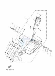 XSR900 MTM850 (BAEE) drawing EXHAUST