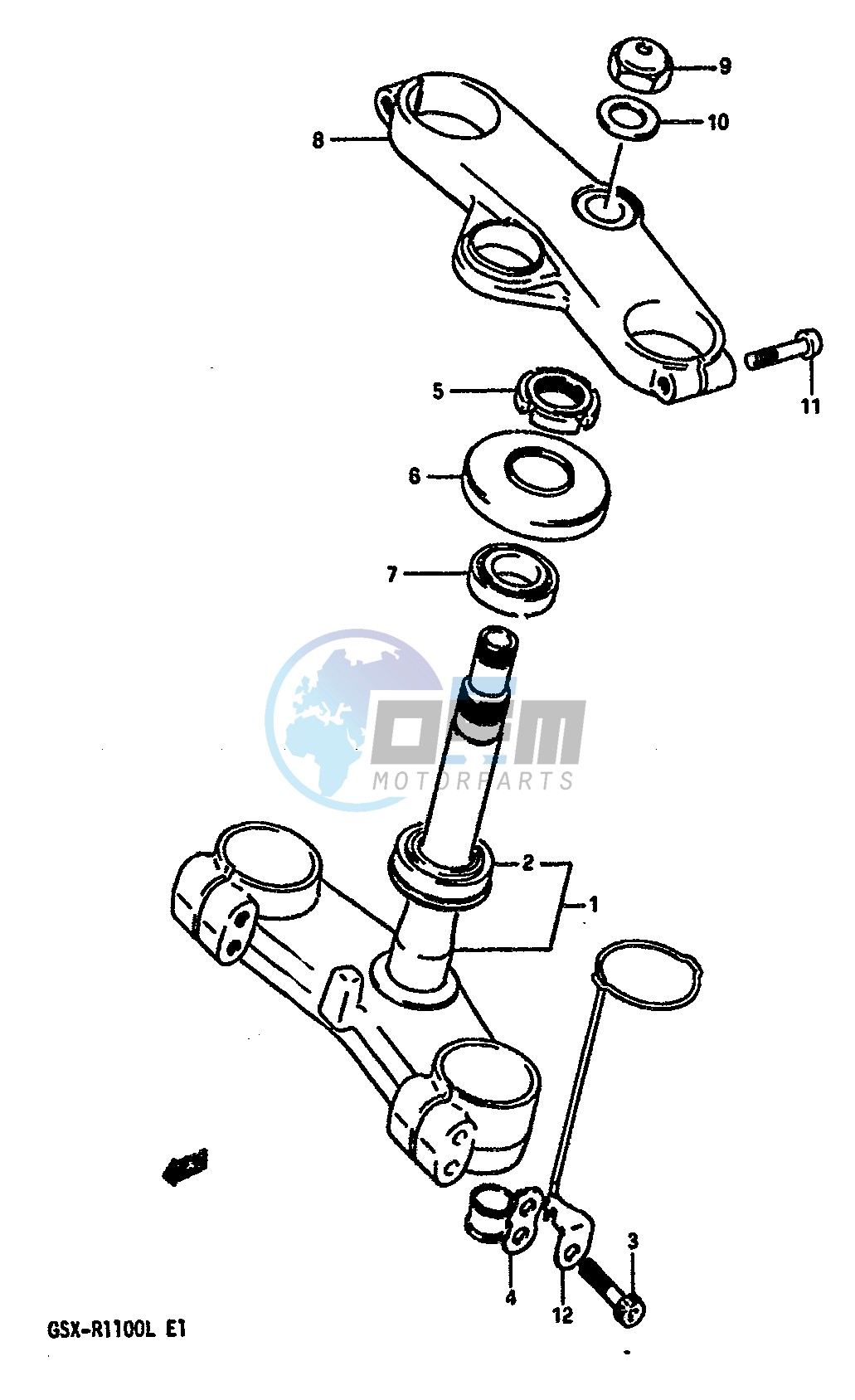 STEERING STEM (MODEL K)