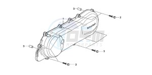 SGX50S drawing LEFT CRANKCASE COVER