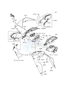 NINJA ZX-10R ABS ZX1000KFF FR XX (EU ME A(FRICA) drawing Cowling