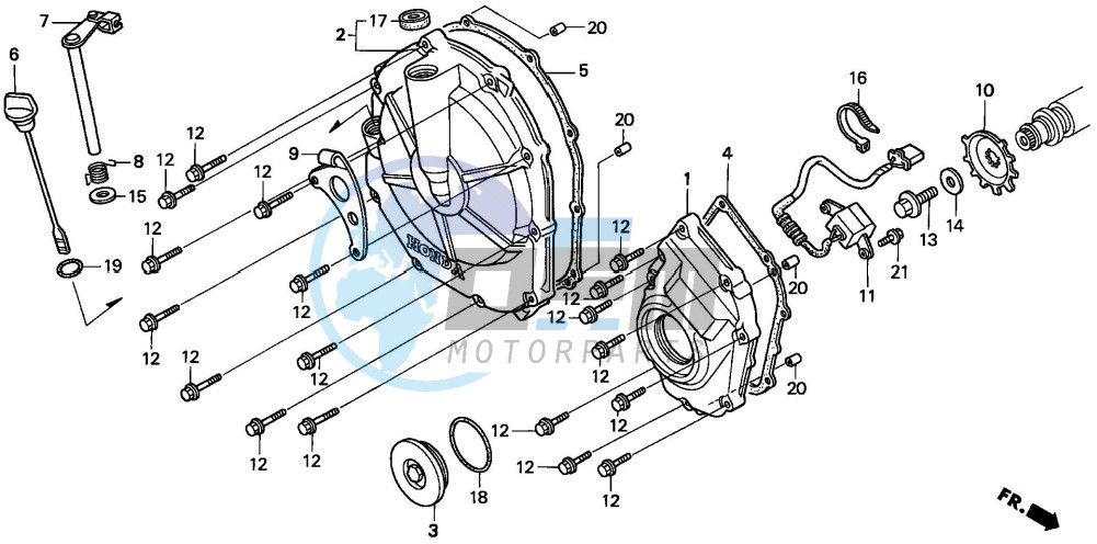 RIGHT CRANKCASE COVER